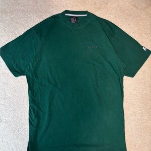 Vintage 90s Starter Green Short Sleeve T-Shirt Size XXL Cotton Mens